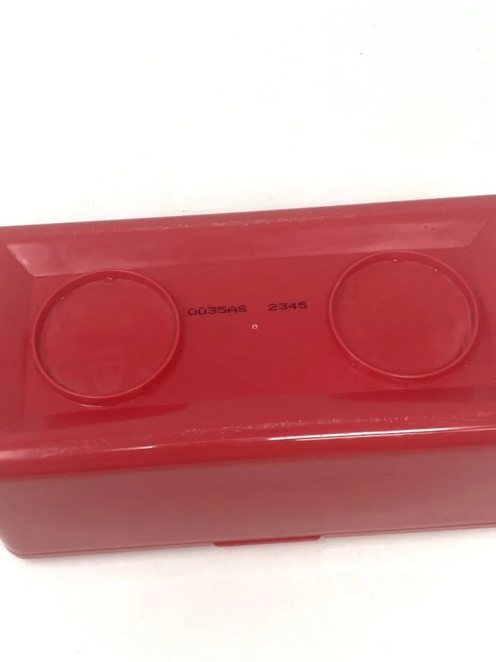 Vintage Chubbs Stackables Red Refillable Baby Wipes Storage Container EUC